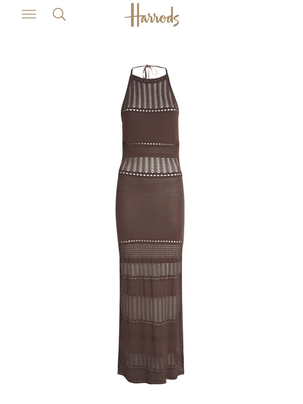 Away that day halter maxi dress